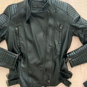 PLeather moto jacket